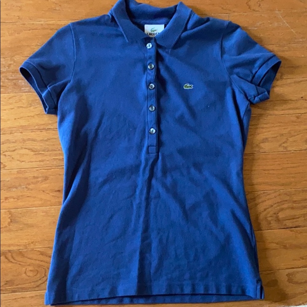 Lacoste ladies Navy Polo